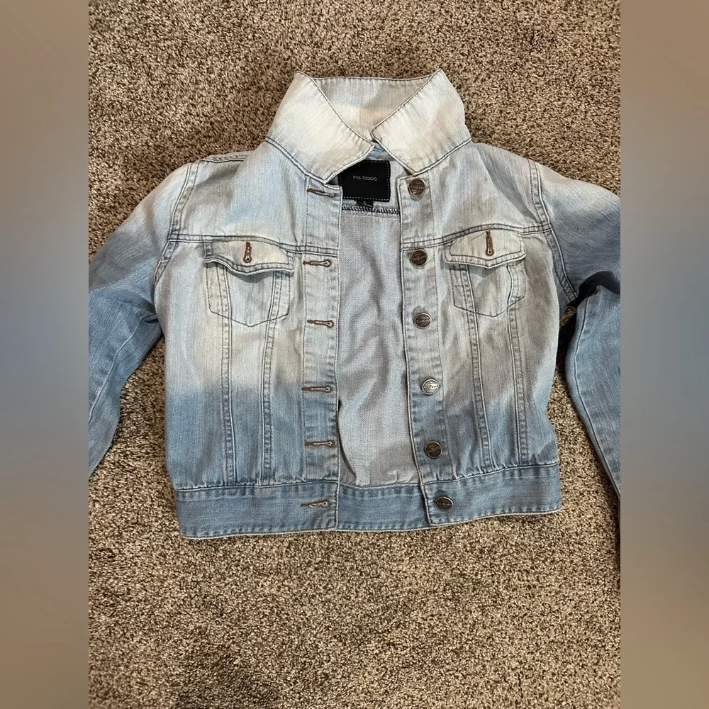 Girls Light Blue Denim Jacket - Picture 2 of 6